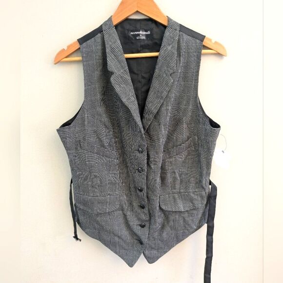 Norma Kamali Tweed Vest Top Size L NWOT - Picture 1 of 5